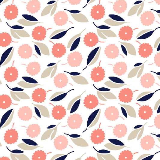 Three Quarter Sleeve Print Polo | Flower Show 76B - Leonlevin