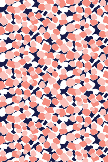 Three Quarter Sleeve Print Polo | Pebbles 76C - Leonlevin