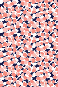 PETITE Three Quarter Sleeve Print Polo | Pebbles 76C
