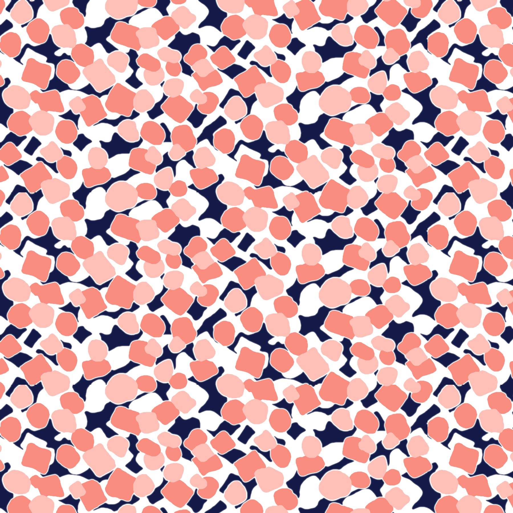 Three Quarter Sleeve Print Polo | Pebbles 76C - Leonlevin