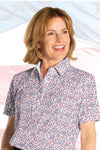 Short Sleeve Print Polo | Pom-Pom 78B