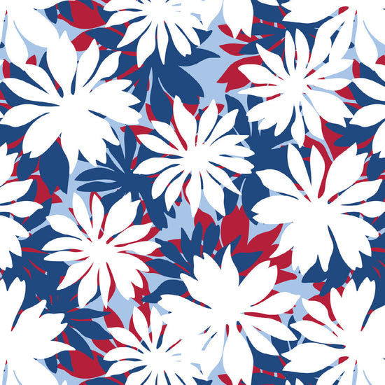 PETITE Three Quarter Print Polo | Pop-Floral 78C - Leonlevin