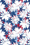 PETITE Three Quarter Print Polo | Pop-Floral 78C - Leonlevin