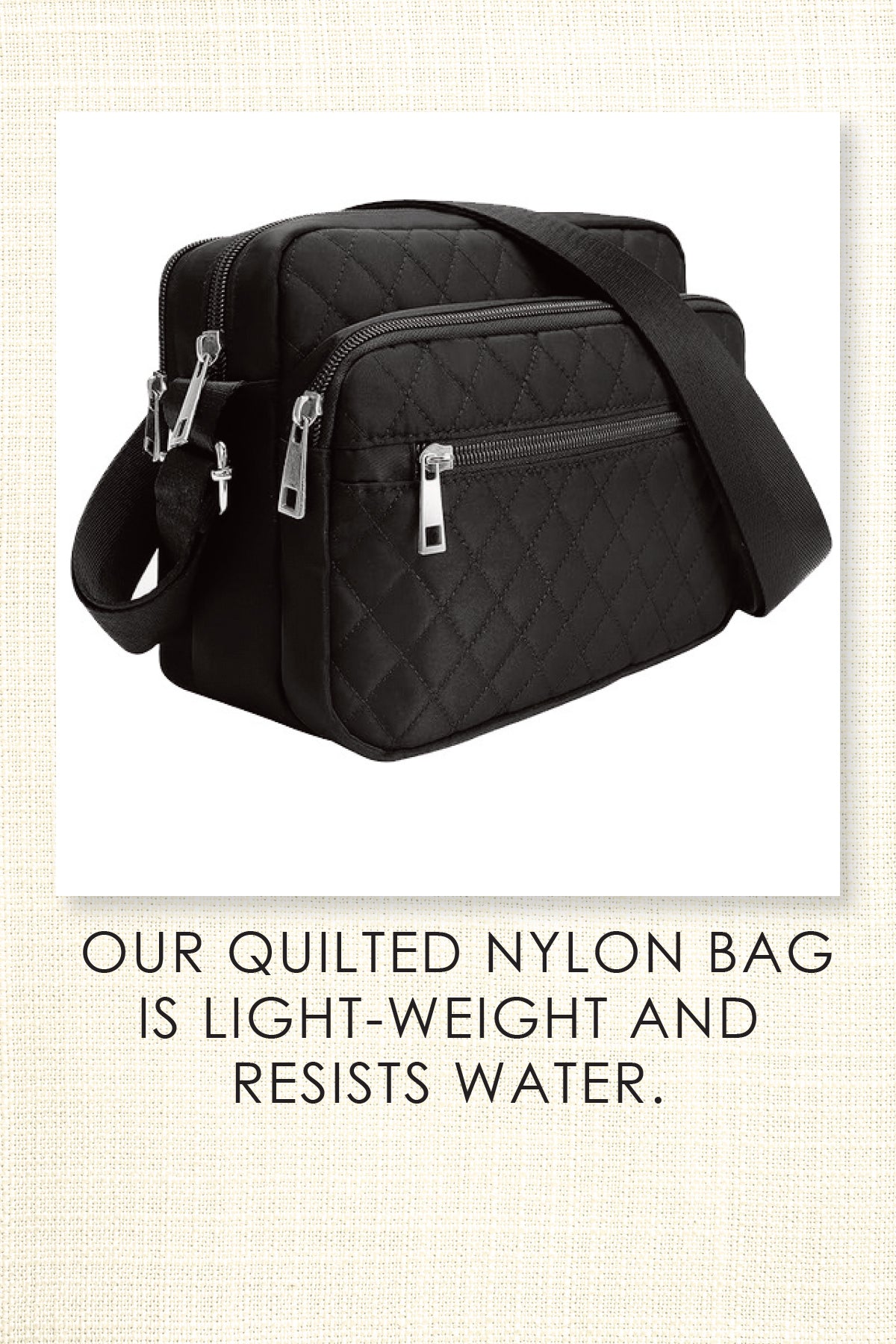 Lots of Pockets Quilted Bag - Leonlevin