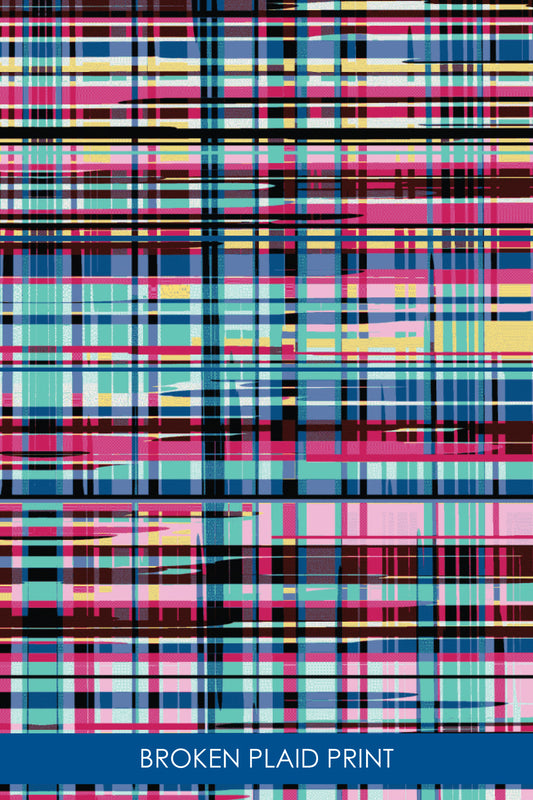 Q-Skirt Print | Broken Plaid CW1 - Leonlevin