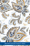 Q-Skirt Print | Brown Sugar Paisley CW3 - Leonlevin