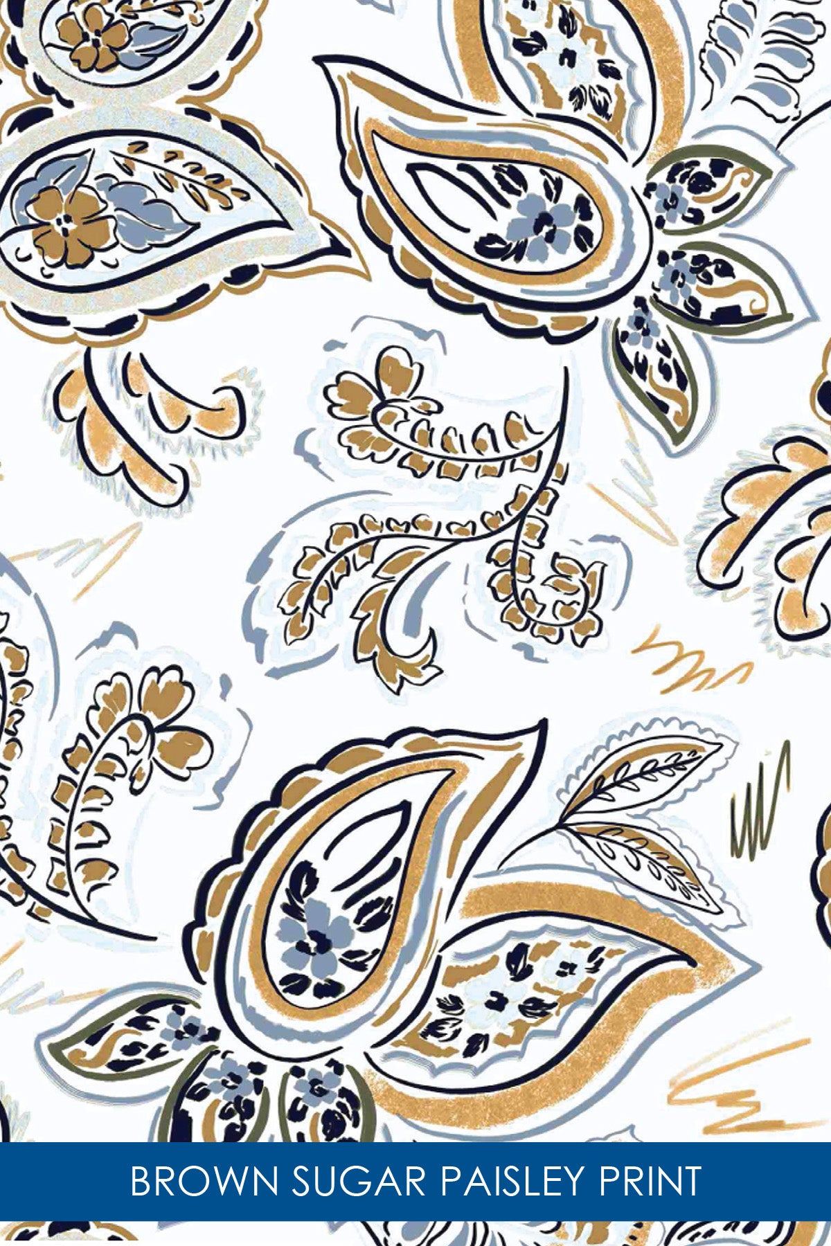 Q-Skirt Print | Brown Sugar Paisley CW3 - Leonlevin