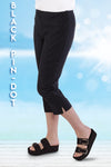 Print Capris | Black White Pin-Dot CW3 - Leonlevin