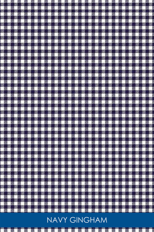 Print Capri | Navy Gingham CW5 - Leonlevin