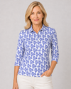 Three Quarter Sleeve Print Polo/ Sweet Something 80D