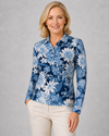 Long Sleeve Print Polo/ Spring Fever 81E