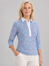 Three Quarter Sleeve Print Polo/ Little Moments 81B