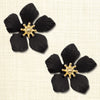 Gold Accent Floral Earrings