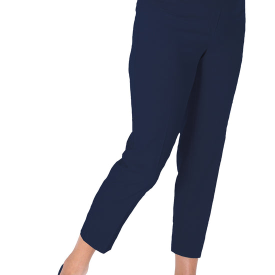 Comfort Stretch Ankle Pant | Navy E76 - Leonlevin