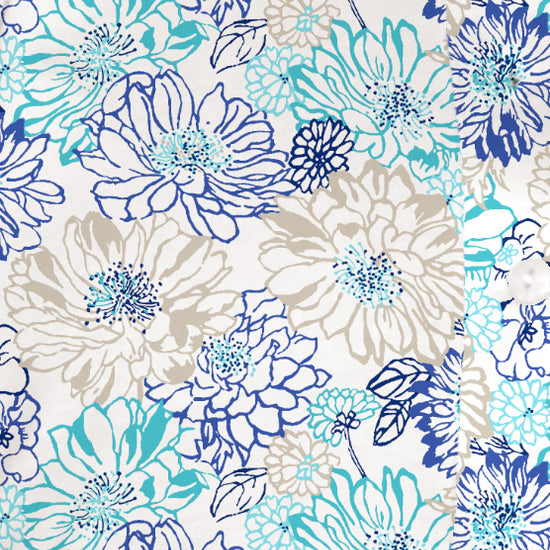 Three Quarter Sleeve Print Polo/ Floral Garden 79B - Leonlevin