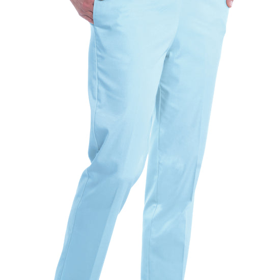 PETITE Stretch Twill Full Elastic Pant | Bluebell 755 - Leonlevin