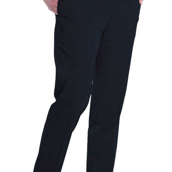 PETITE Stretch Twill Full Elastic Pant | Black 090 - Leonlevin