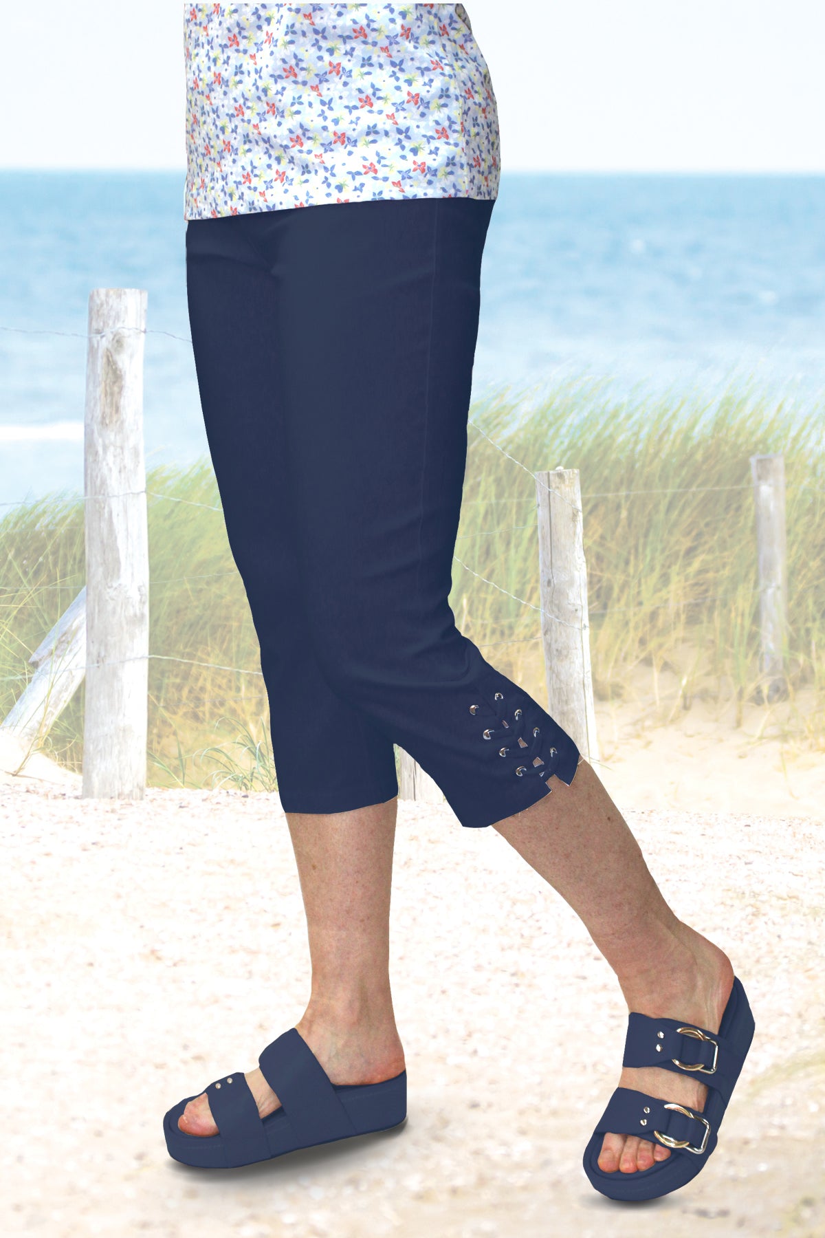 Cross Tie Capri | Navy E76 - Leonlevin