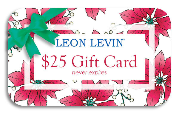 LEON LEVIN Gift Card $75, $100, $150 or $200