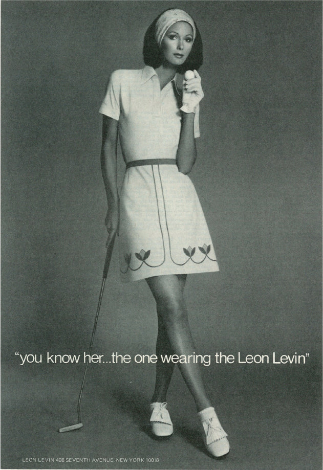 1974 Leon Levin advertisement: you know her, the one wearing the Leon Levin