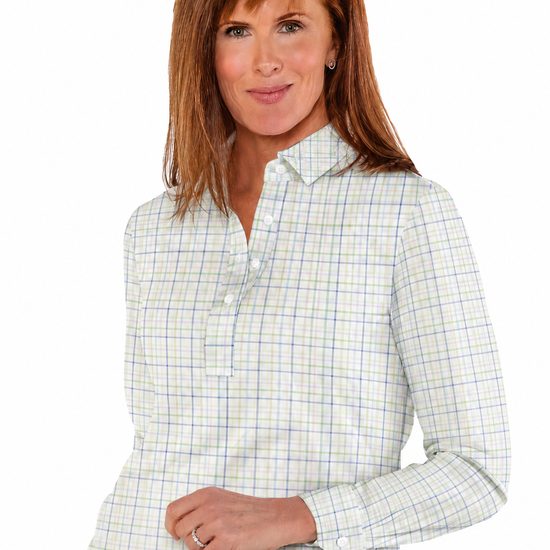 Long Sleeve Print Polo | Picnic Time 85A - Leonlevin