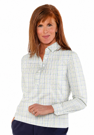 Long Sleeve Print Polo | Picnic Time 85A - Leonlevin