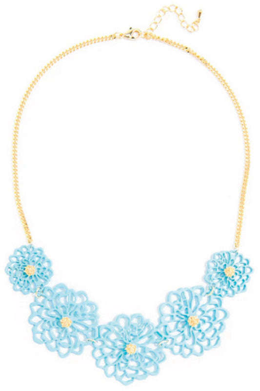 Peony Petal Cut-Out Necklace