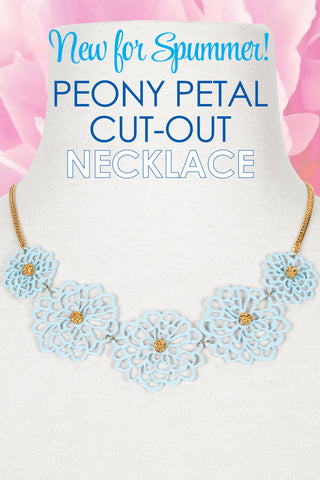 Peony Petal Cut-Out Necklace