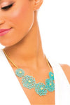 Peony Petal Cut-Out Necklace