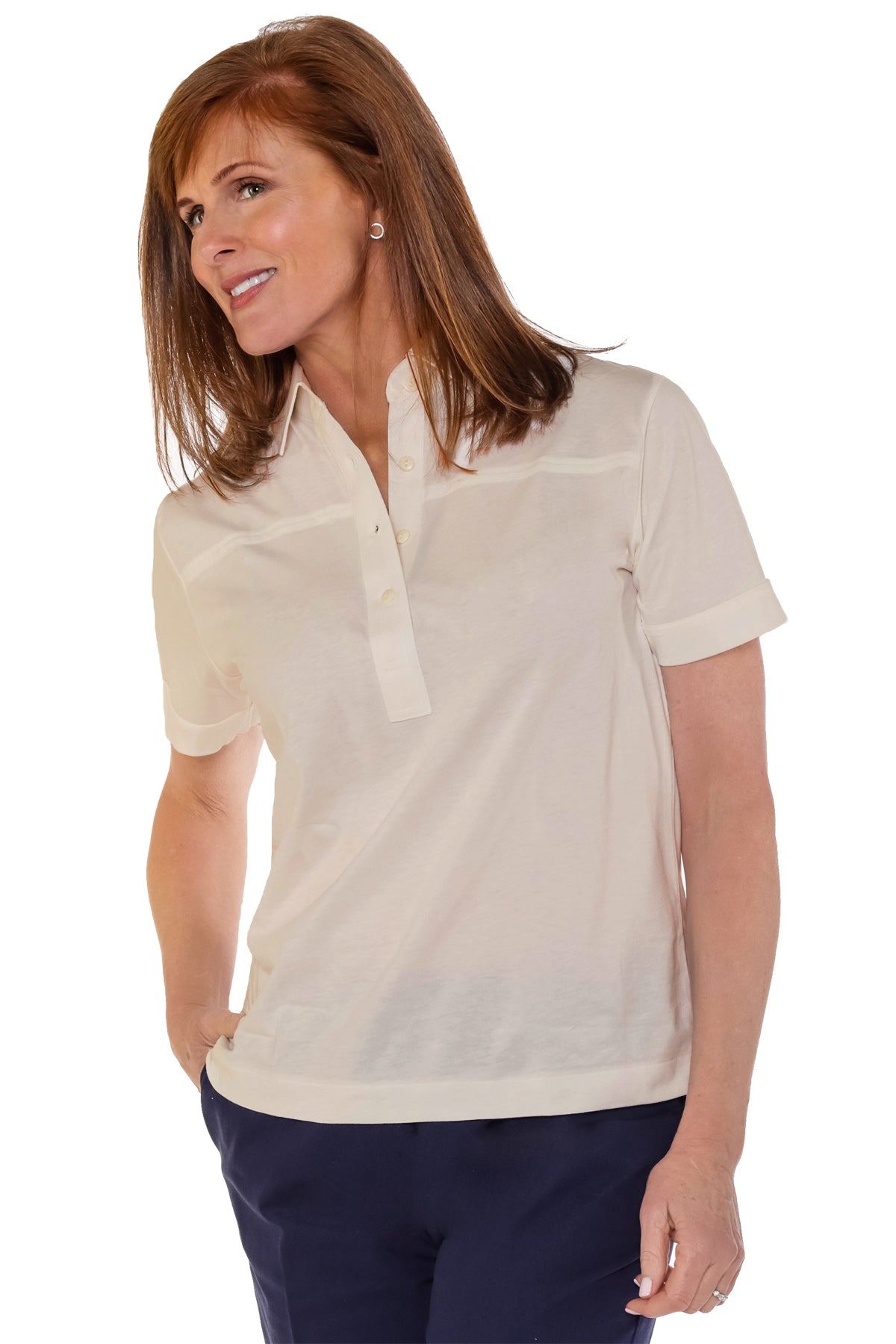 Short Sleeve Solid Polo | Sand S50