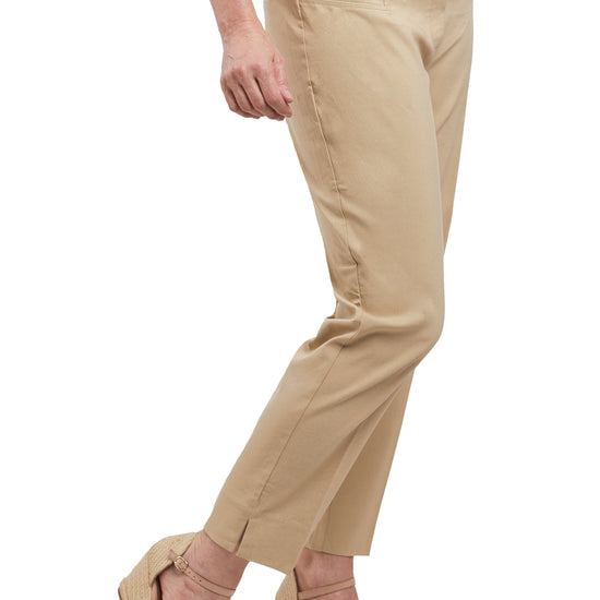 Comfort Stretch Ankle Pant | Sand S50 - Leonlevin