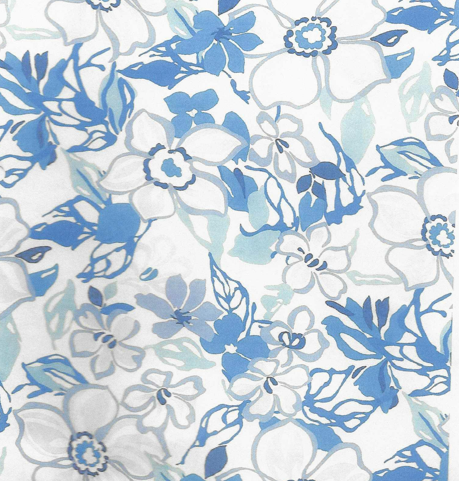 Short Sleeve Print Polo/ Garden Delight 81D