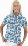 Petite Short Sleeve Print/ Spring Floral 79C