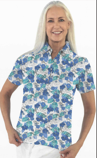 Petite Short Sleeve Print/ Spring Floral 79C