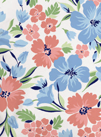 Long Sleeve Print Polo/ Spring Fling 83A