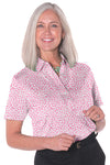 Short Sleeve Print Polo/Summer Breeze 83E