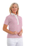 Short Sleeve Print Polo/Summer Breeze 83E