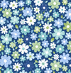 Long Sleeve Print Polo | Seaside Daisy 86B