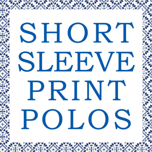SHORT SLEEVE PRINT POLOS