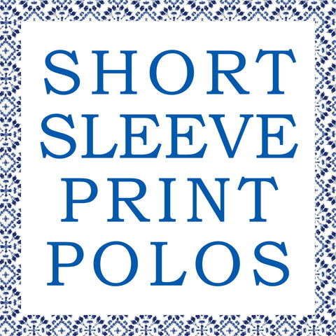 SHORT SLEEVE PRINT POLOS