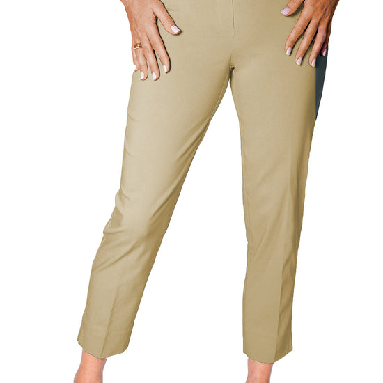Comfort Stretch Ankle Pant | Sand S50 - Leonlevin