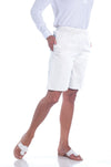 Stretch Twill Walking Short | White 000 - Leonlevin