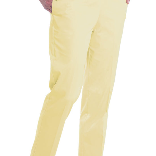 PETITE Stretch Twill Full Elastic Pant | Lemonade 509 - Leonlevin
