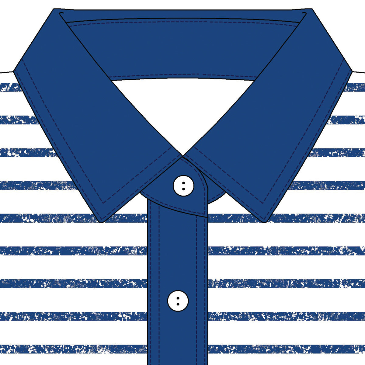 PETITE Short Sleeve Print Polo | New Edition 52E - Leonlevin