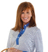PETITE Short Sleeve Print Polo | New Edition 52E - Leonlevin
