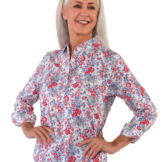 Long Sleeve Print Polo | Class Act 56B - Leonlevin