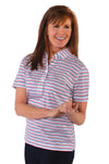 Short Sleeve Print Polo | Color Code 56E - Leonlevin