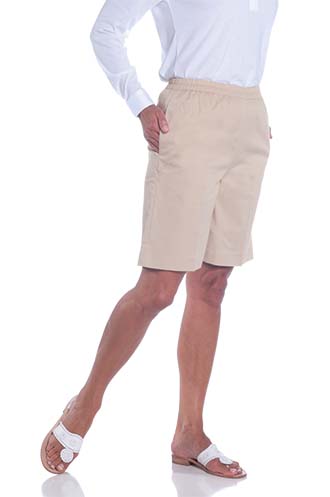 Stretch Twill Walking Short | Sand S50 - Leonlevin